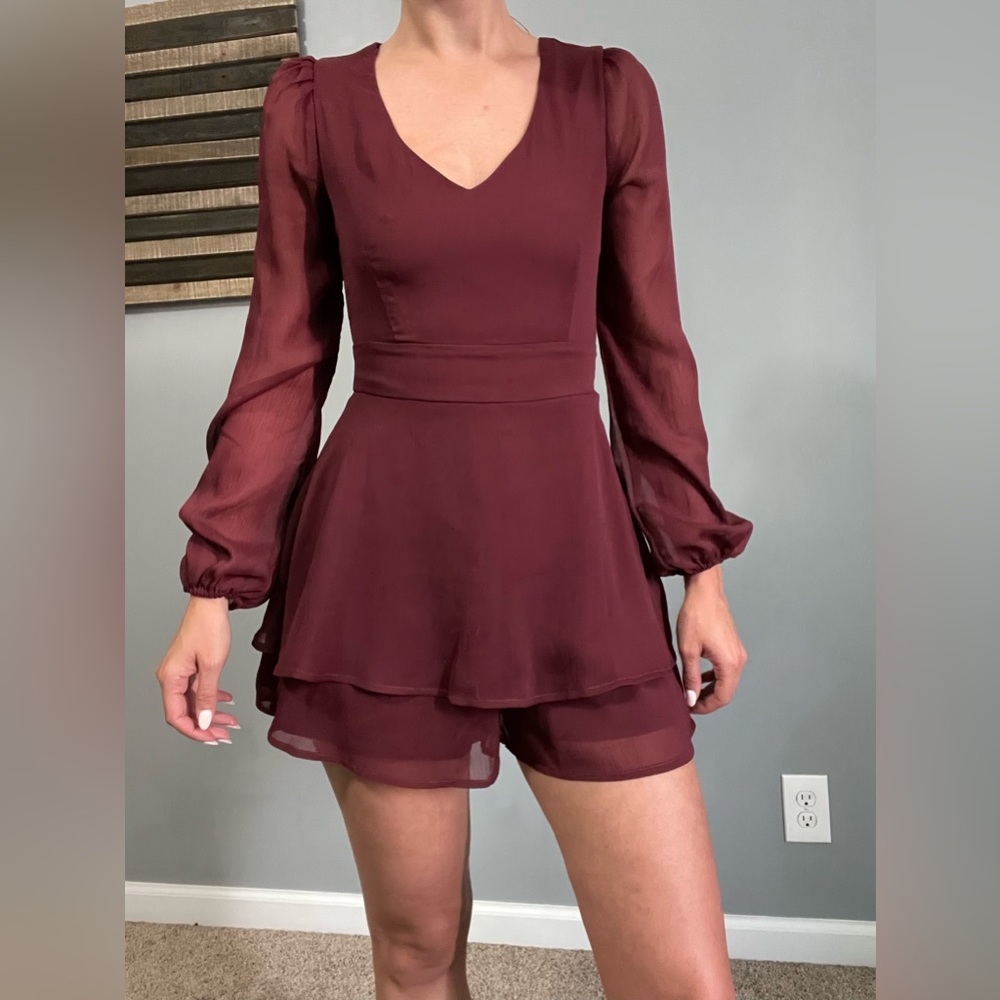 Altar’d State Cherry Red Romper - NEVER WORN!
